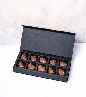 10 Roasted Nuts Chocolate Coated Dates - FIVEROSE.AE