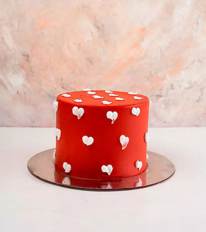 Red Cakes with Hearts - FIVEROSE.AE