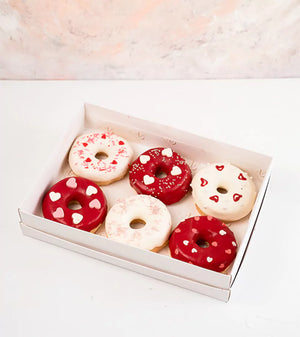 Red and White Donuts by NJD - FIVEROSE.AE