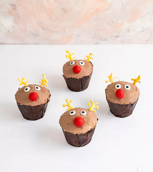 Reindeer Cupcakes by NJD - FIVEROSE.AE